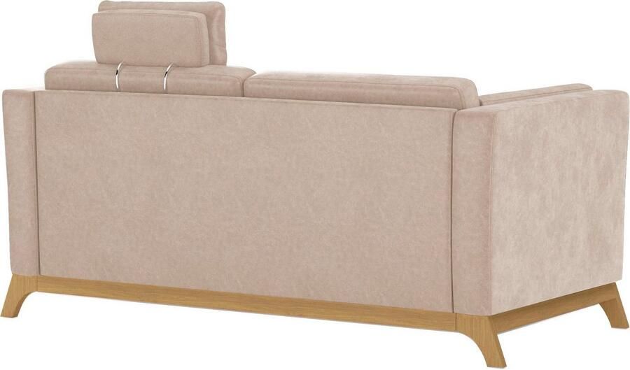 Home affaire 2 5-zitsbank Viva optioneel met houten frame van eikenhout - Foto 5