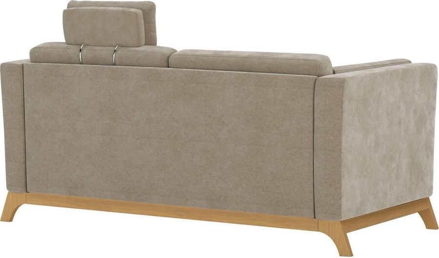 Home affaire 2 5-zitsbank Viva optioneel met houten frame van eikenhout - Foto 5