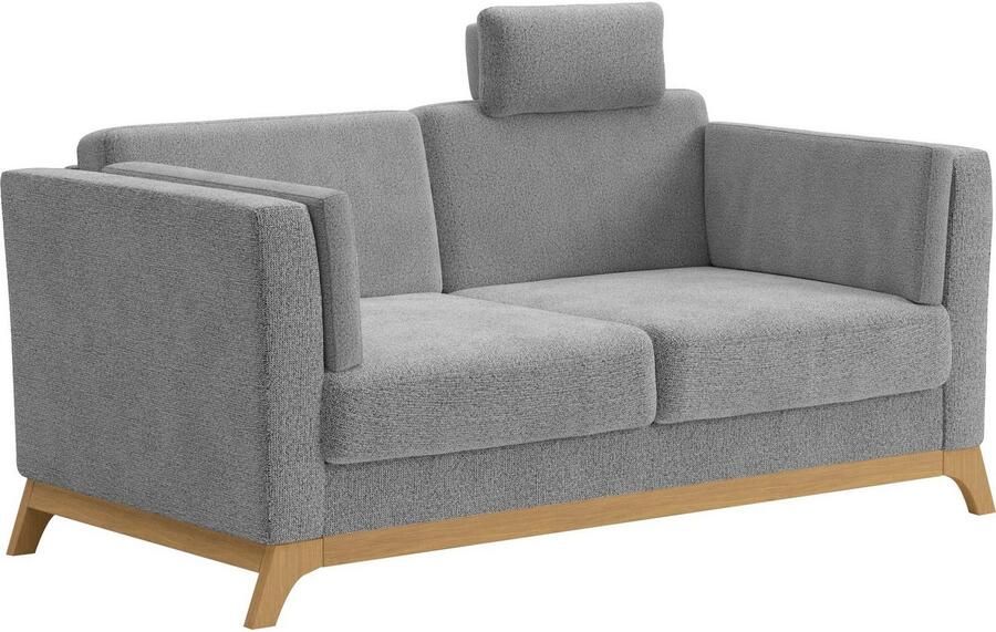 Home affaire 2 5-zitsbank Viva optioneel met houten frame van eikenhout - Foto 4