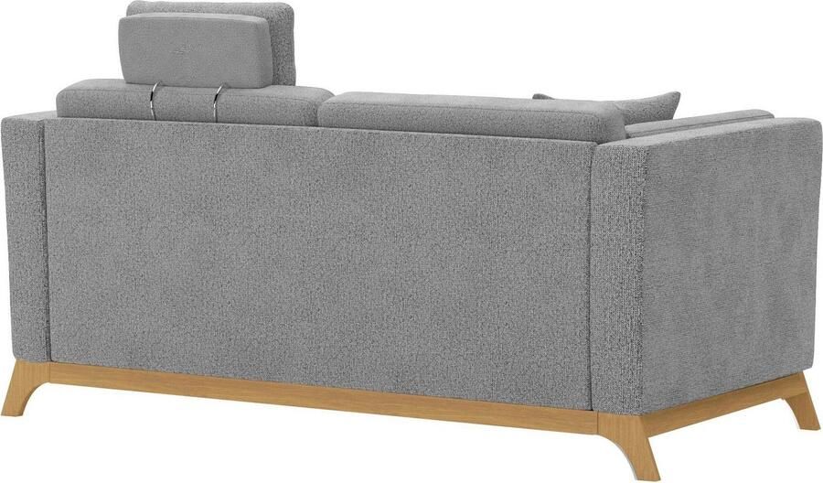 Home affaire 2 5-zitsbank Viva optioneel met houten frame van eikenhout - Foto 5