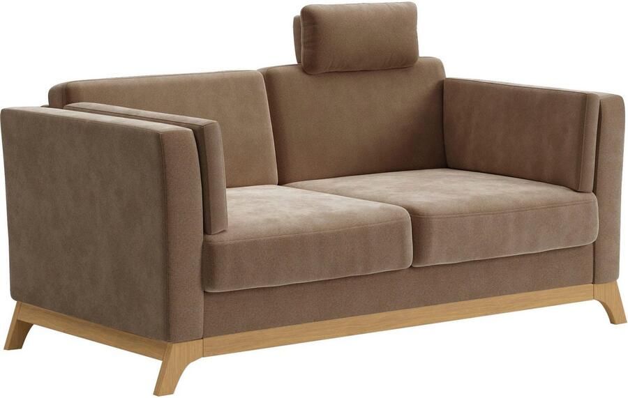 Home affaire 2 5-zitsbank Viva optioneel met houten frame van eikenhout - Foto 4
