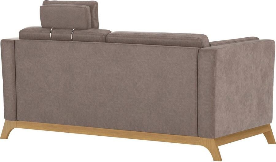 Home affaire 2 5-zitsbank Viva optioneel met houten frame van eikenhout - Foto 5