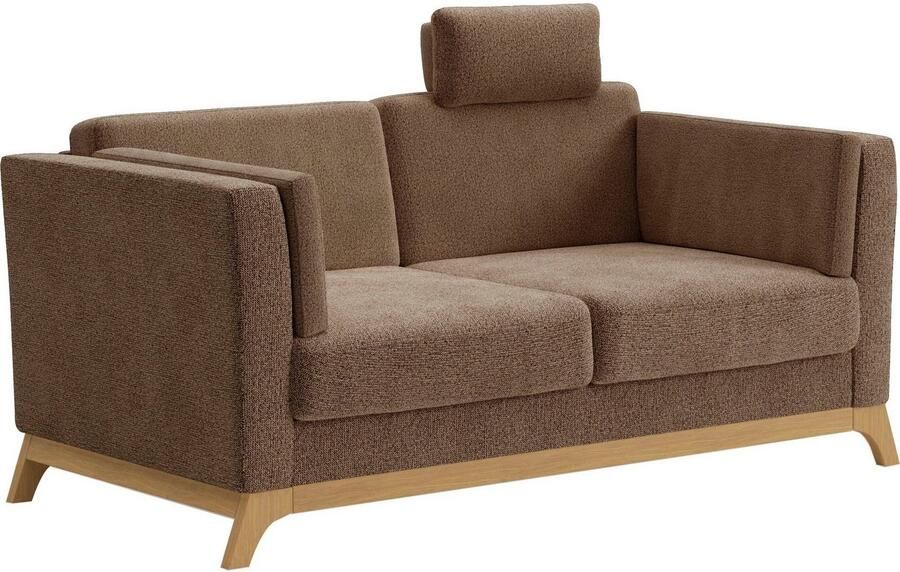 Home affaire 2 5-zitsbank Viva optioneel met houten frame van eikenhout - Foto 4