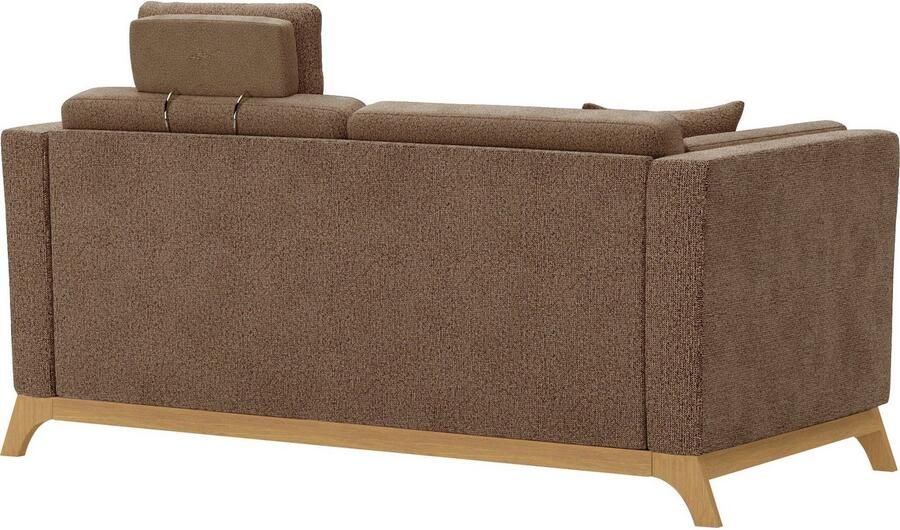 Home affaire 2 5-zitsbank Viva optioneel met houten frame van eikenhout - Foto 5