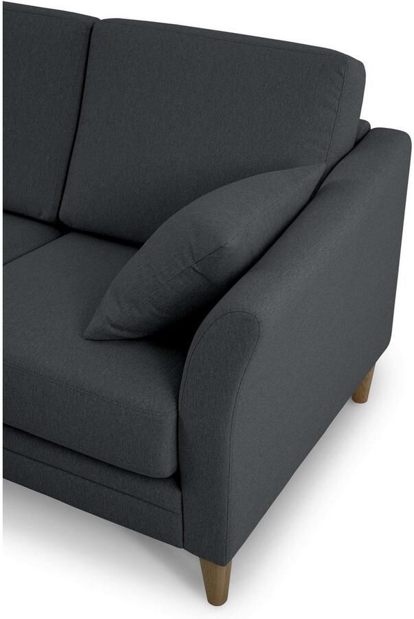 Home affaire 2-zitsbank Arellano breedte 155 cm klassiek ontwerp 2 sierkussens inbegrepen fijn geweven stof - Foto 3