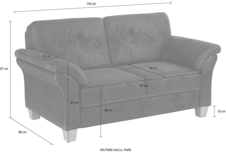 Home affaire 2-zitsbank Borkum met binnenvering - Foto 2