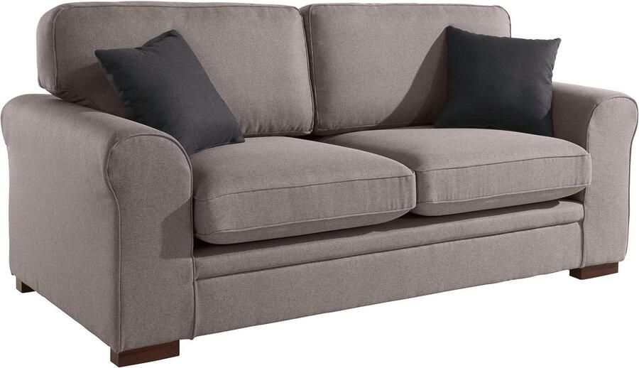 Home affaire 2-zitsbank Broughton zacht zitcomfort incl. 2 sierkussens opstaande naad - Foto 5
