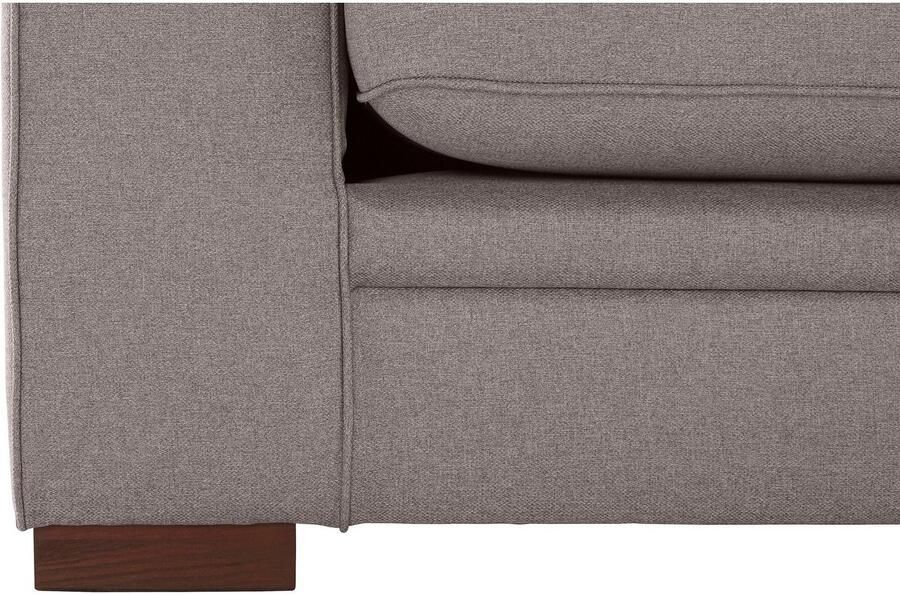 Home affaire 3-zitsbank Broughton zacht zitcomfort incl. 2 sierkussens opstaande naad - Foto 4