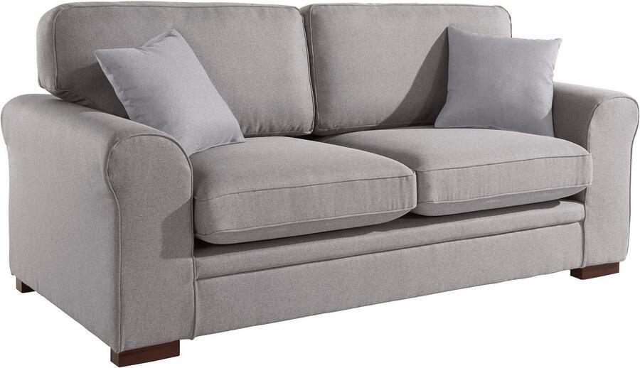 Home affaire 2-zitsbank Broughton zacht zitcomfort incl. 2 sierkussens opstaande naad - Foto 5