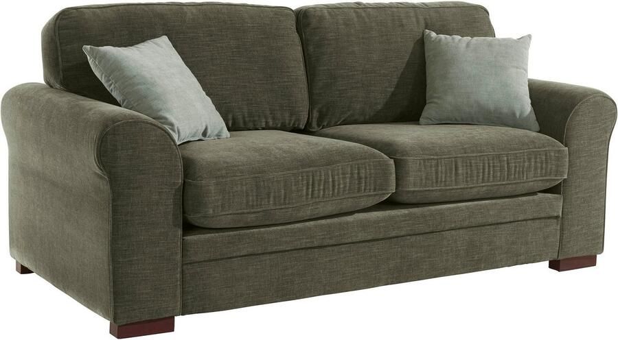 Home affaire 2-zitsbank Broughton zacht zitcomfort incl. 2 sierkussens opstaande naad - Foto 5