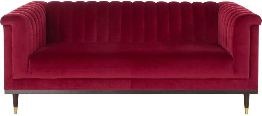 Home affaire 2-zitsbank Chamby met houten rand onder en stiksels bij de leuning - Foto 6