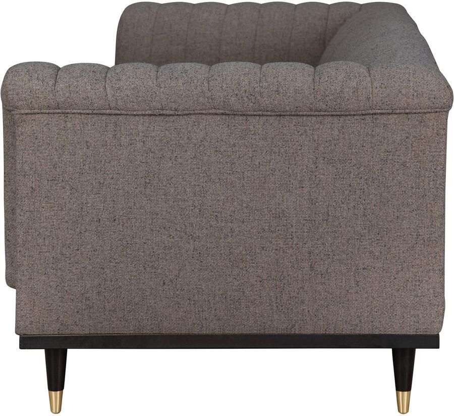 Home affaire 2-zitsbank Chamby met houten rand onder en stiksels bij de leuning