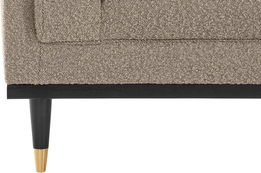 Home affaire 2-zitsbank Chamby New bouclé-structuurbekleding met stiksels bij de leuning - Foto 3