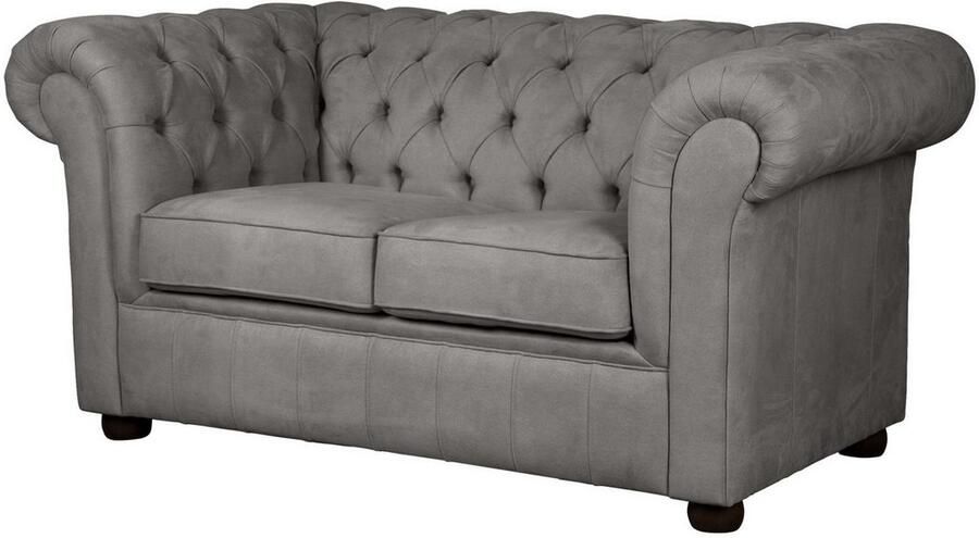 Home affaire 2-zitsbank CHARENTE Chesterfield bank golfvering afmetingen: B D H: 147 89 74 cm - Foto 5