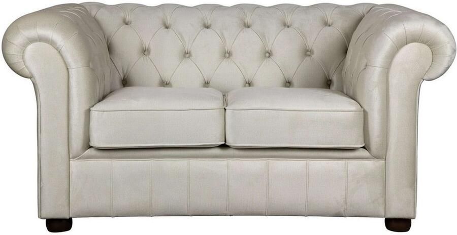 Home affaire 2-zitsbank CHARENTE Chesterfield bank golfvering afmetingen: B D H: 147 89 74 cm - Foto 5