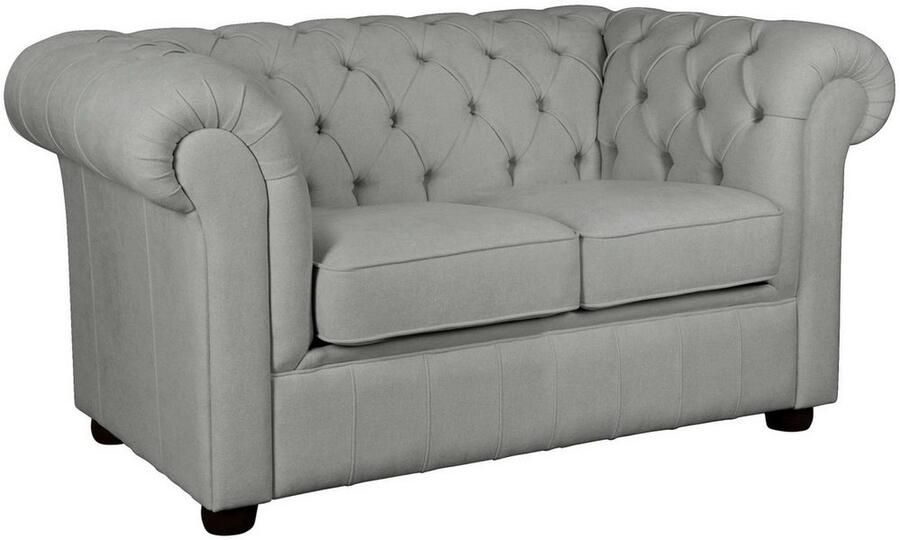 Home affaire 2-zitsbank CHARENTE Chesterfield bank golfvering afmetingen: B D H: 147 89 74 cm - Foto 4