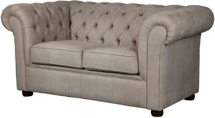 Home affaire 2-zitsbank CHARENTE Chesterfield bank golfvering afmetingen: B D H: 147 89 74 cm - Foto 5