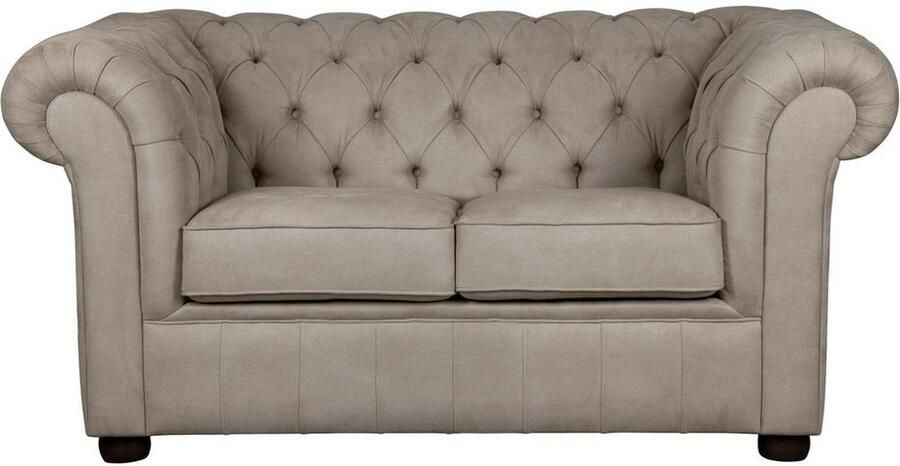 Home affaire 2-zitsbank CHARENTE Chesterfield bank golfvering afmetingen: B D H: 147 89 74 cm - Foto 6