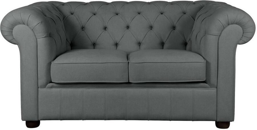 Home affaire 2-zitsbank CHARENTE Chesterfield bank golfvering afmetingen: B D H: 147 89 74 cm - Foto 6