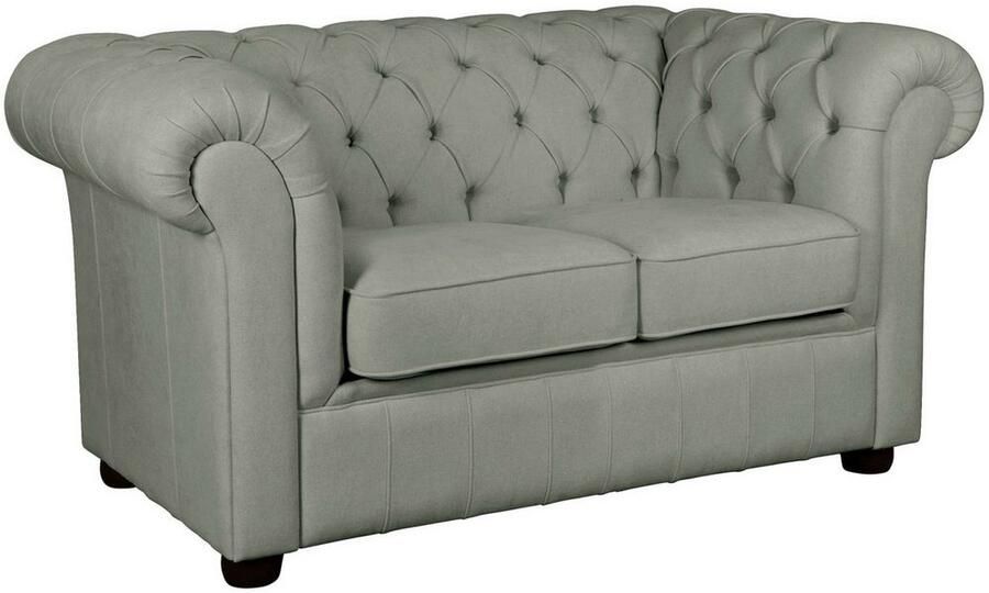 Home affaire 2-zitsbank CHARENTE Chesterfield bank golfvering afmetingen: B D H: 147 89 74 cm - Foto 4