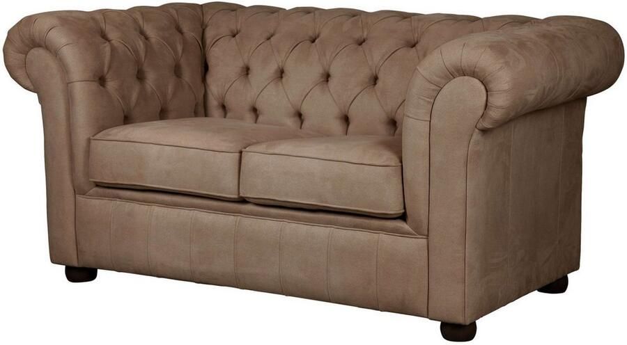 Home affaire 2-zitsbank CHARENTE Chesterfield bank golfvering afmetingen: B D H: 147 89 74 cm - Foto 5