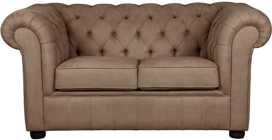 Home affaire 2-zitsbank CHARENTE Chesterfield bank golfvering afmetingen: B D H: 147 89 74 cm - Foto 6