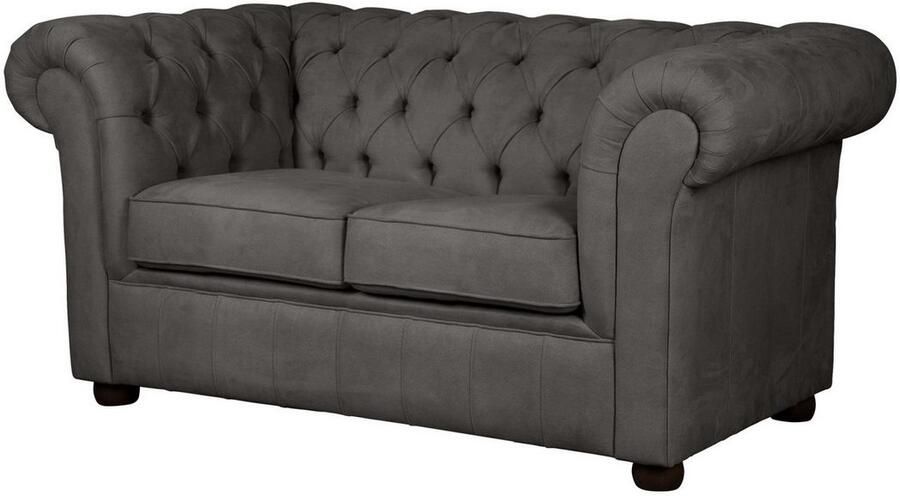 Home affaire 2-zitsbank CHARENTE Chesterfield bank golfvering afmetingen: B D H: 147 89 74 cm - Foto 4