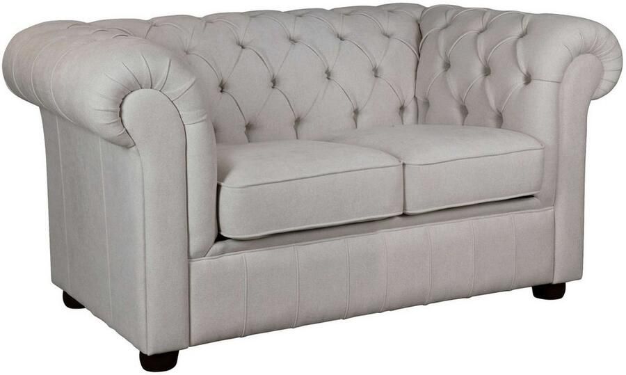 Home affaire 2-zitsbank CHARENTE Chesterfield bank golfvering afmetingen: B D H: 147 89 74 cm - Foto 4