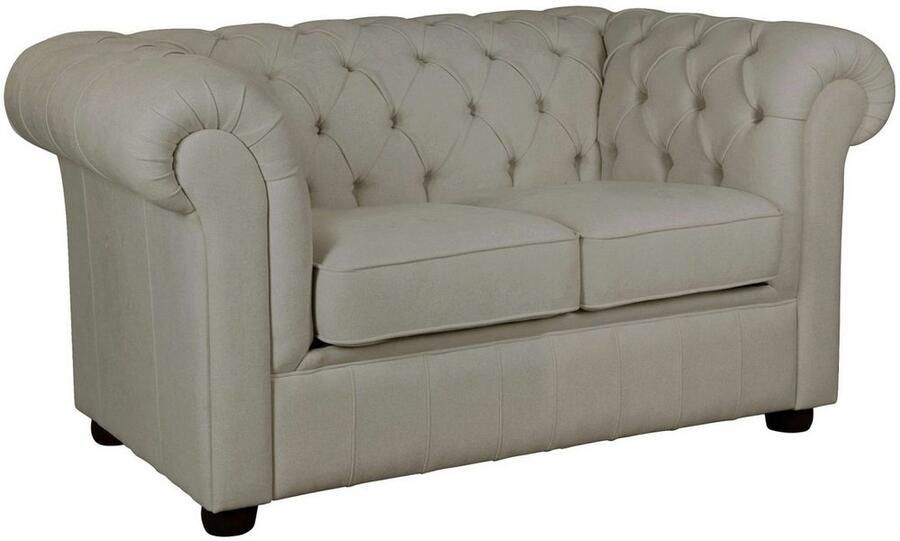 Home affaire 2-zitsbank CHARENTE Chesterfield bank golfvering afmetingen: B D H: 147 89 74 cm - Foto 4