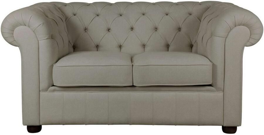 Home affaire 2-zitsbank CHARENTE Chesterfield bank golfvering afmetingen: B D H: 147 89 74 cm - Foto 6