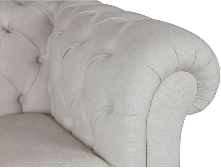 Home affaire 3-zitsbank CHARENTE optionele slaapbank Chesterfield-sofa bedfunctie met edele knoopbevestiging en typische armleuningen b d h 198 89 74 cm