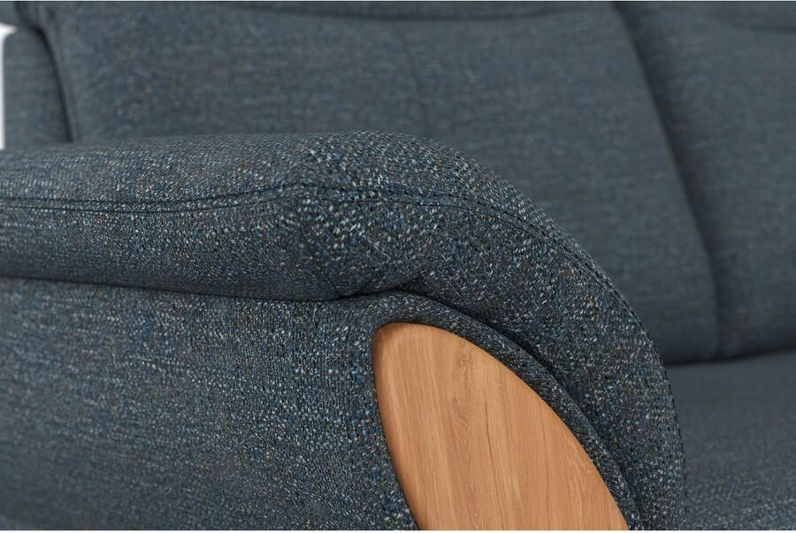 Home affaire 2-zitsbank Dangast Verstelbare hoofdsteun houten frontlijsten naar keuze ook in Easy clean bekleding - Foto 3