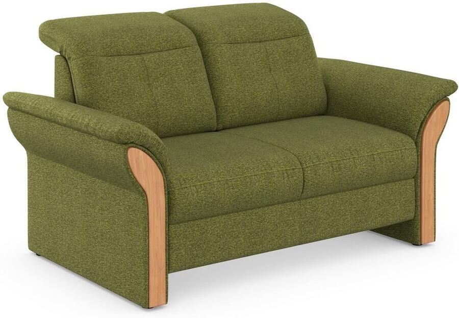 Home affaire 2-zitsbank Dangast Verstelbare hoofdsteun houten frontlijsten naar keuze ook in Easy clean bekleding - Foto 4