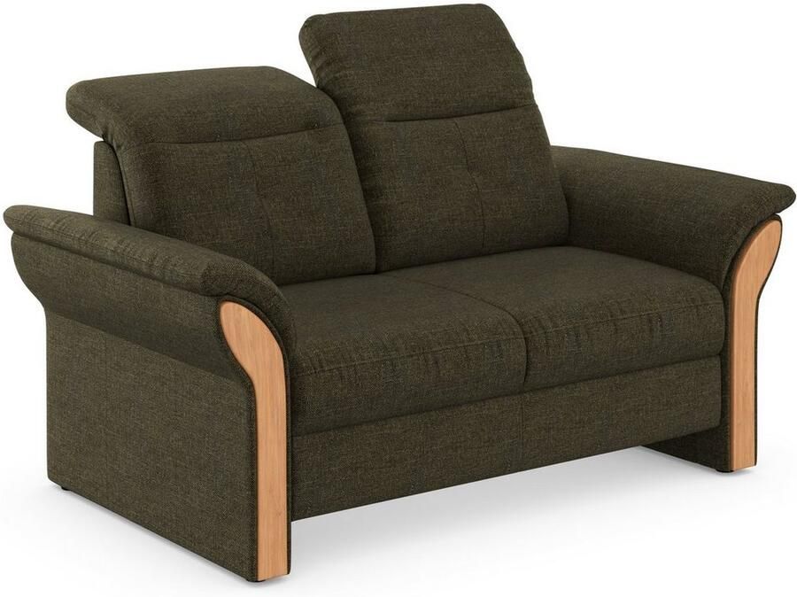 Home affaire 2-zitsbank Dangast Verstelbare hoofdsteun houten frontlijsten naar keuze ook in Easy clean bekleding - Foto 3