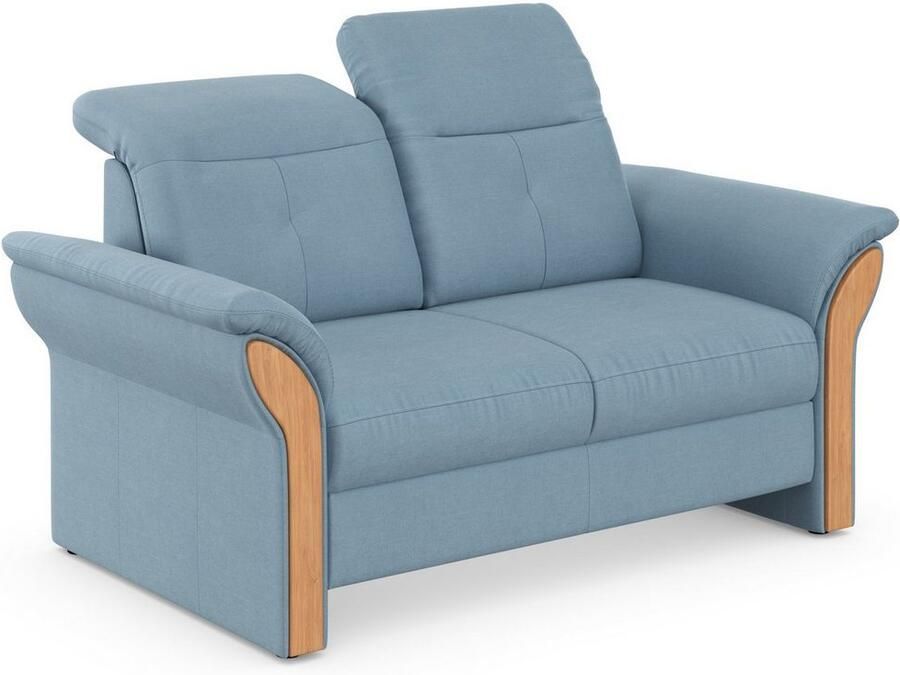 Home affaire 2-zitsbank Dangast Verstelbare hoofdsteun houten frontlijsten naar keuze ook in Easy clean bekleding - Foto 3