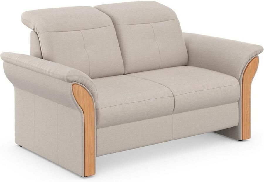 Home affaire 2-zitsbank Dangast Verstelbare hoofdsteun houten frontlijsten naar keuze ook in Easy clean bekleding - Foto 5