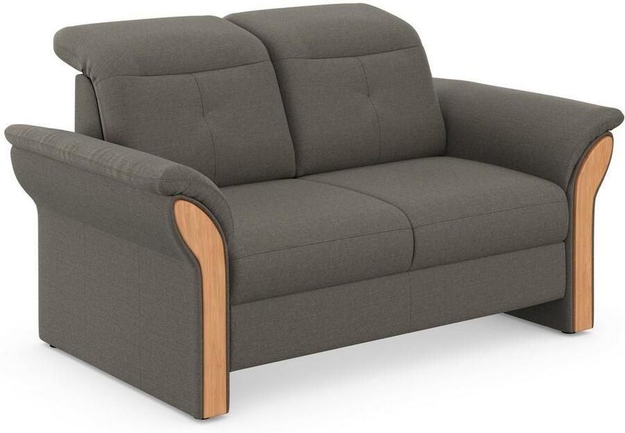 Home affaire 2-zitsbank Dangast Verstelbare hoofdsteun houten frontlijsten naar keuze ook in Easy clean bekleding - Foto 4