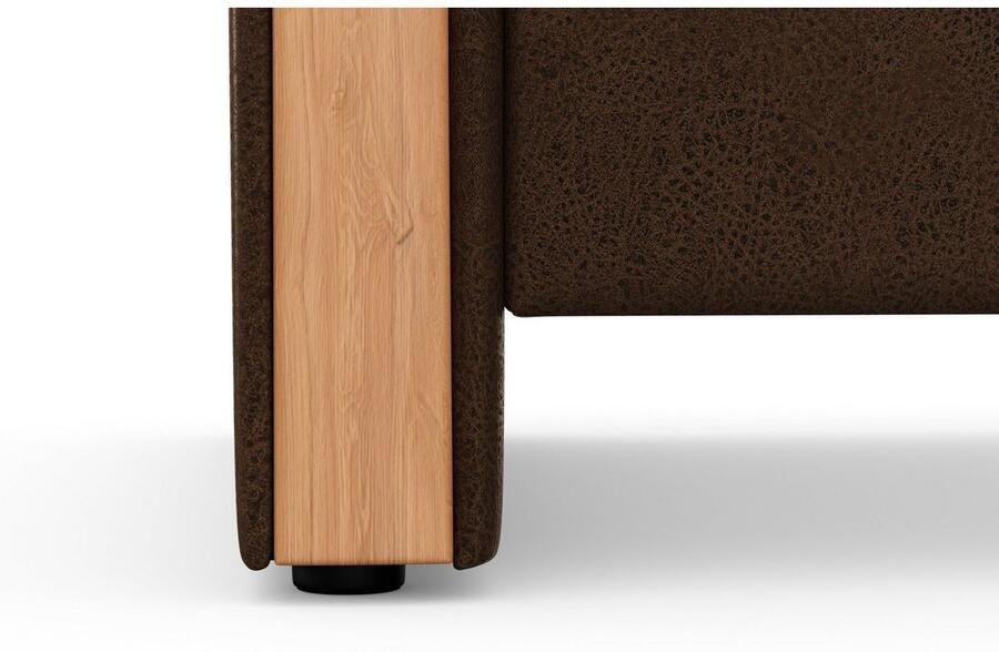 Home affaire 2-zitsbank Dangast Verstelbare hoofdsteun houten frontlijsten naar keuze ook in Easy clean bekleding - Foto 4