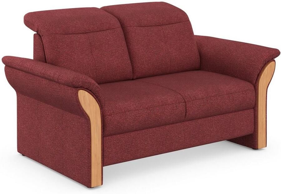 Home affaire 2-zitsbank Dangast Verstelbare hoofdsteun houten frontlijsten naar keuze ook in Easy clean bekleding - Foto 4