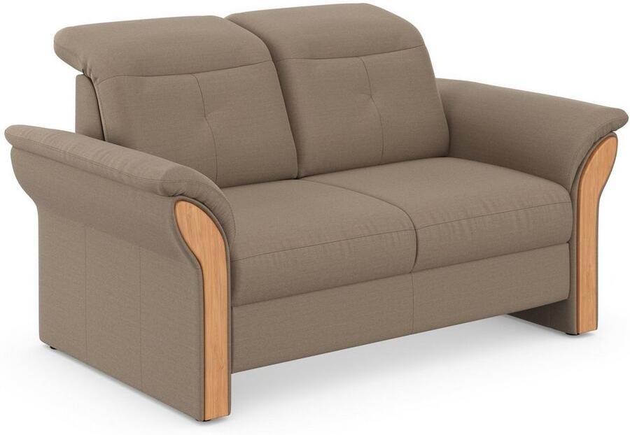 Home affaire 2-zitsbank Dangast Verstelbare hoofdsteun houten frontlijsten naar keuze ook in Easy clean bekleding - Foto 5