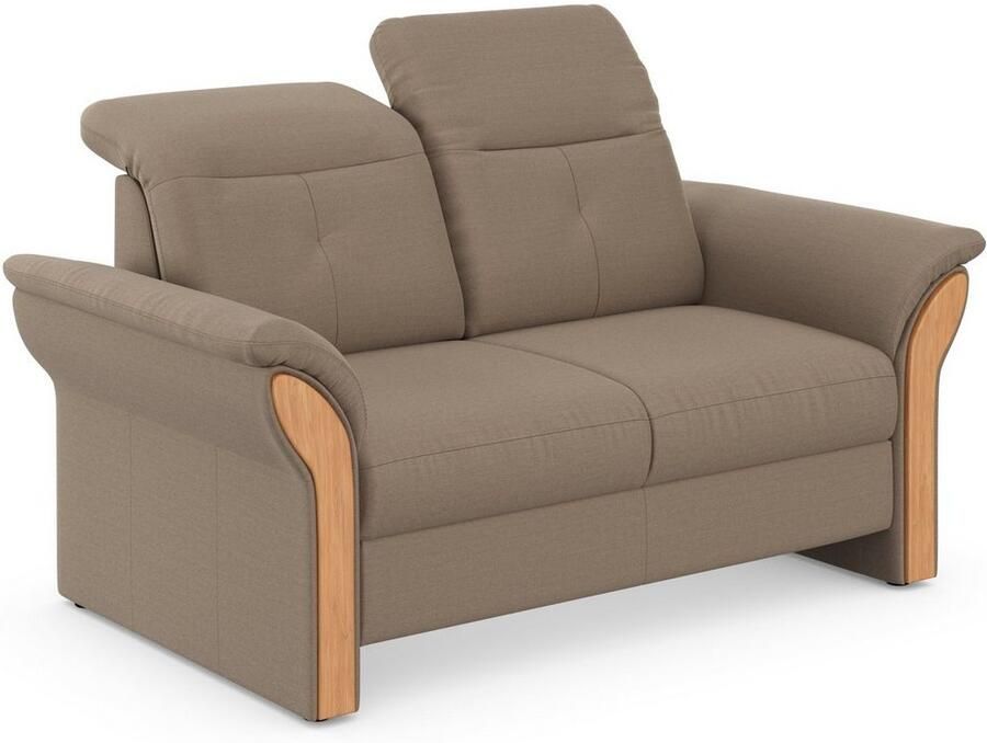 Home affaire 2-zitsbank Dangast Verstelbare hoofdsteun houten frontlijsten naar keuze ook in Easy clean bekleding - Foto 3