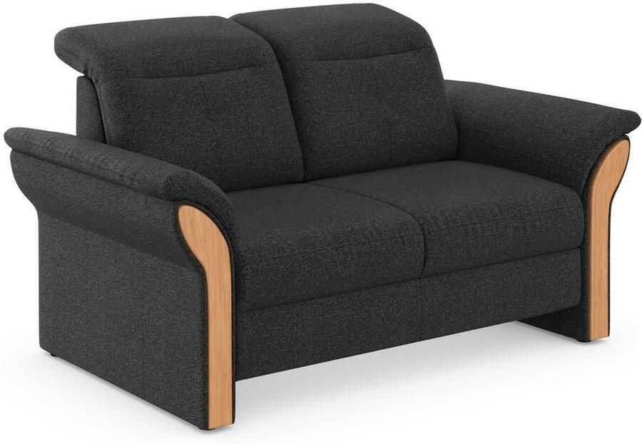 Home affaire 2-zitsbank Dangast Verstelbare hoofdsteun houten frontlijsten naar keuze ook in Easy clean bekleding - Foto 4