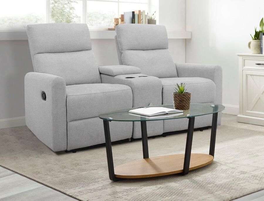 Home affaire 2-zitsbank Daoulas 2-zits bioscoopbank TV-fauteuil multimedia bank - Foto 3