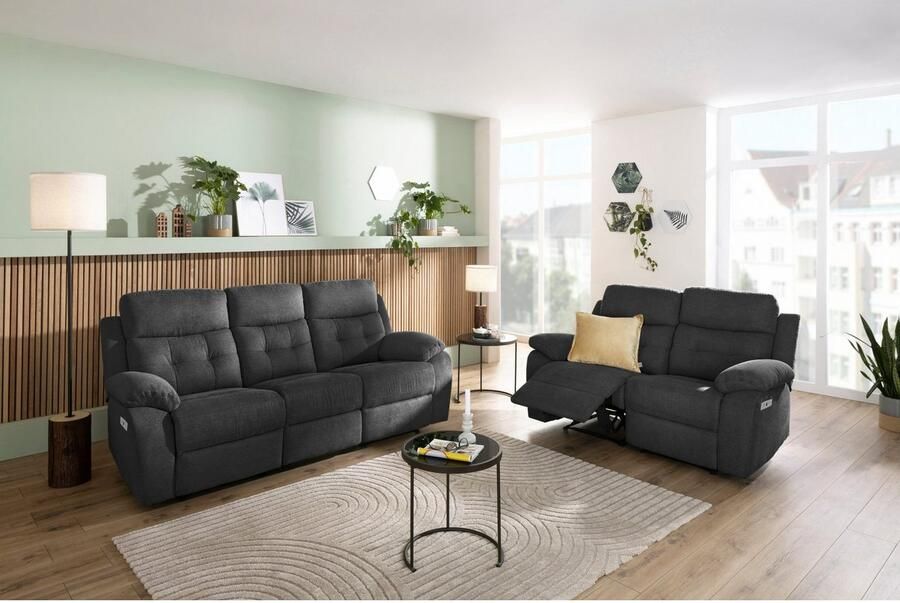 Home affaire 2-zitsbank Lannilis met handmatige en elektrische relaxfunctie - Foto 6