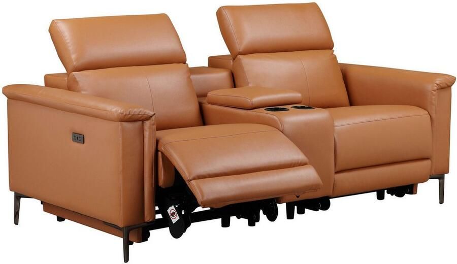 Home affaire 2-zitsbank Lund 2-zits bioscoopbank tv-fauteuil multimedia-sofa USB-A met elektrische of handmatige relaxfunctie bekerhouder en opbergruimte - Foto 7