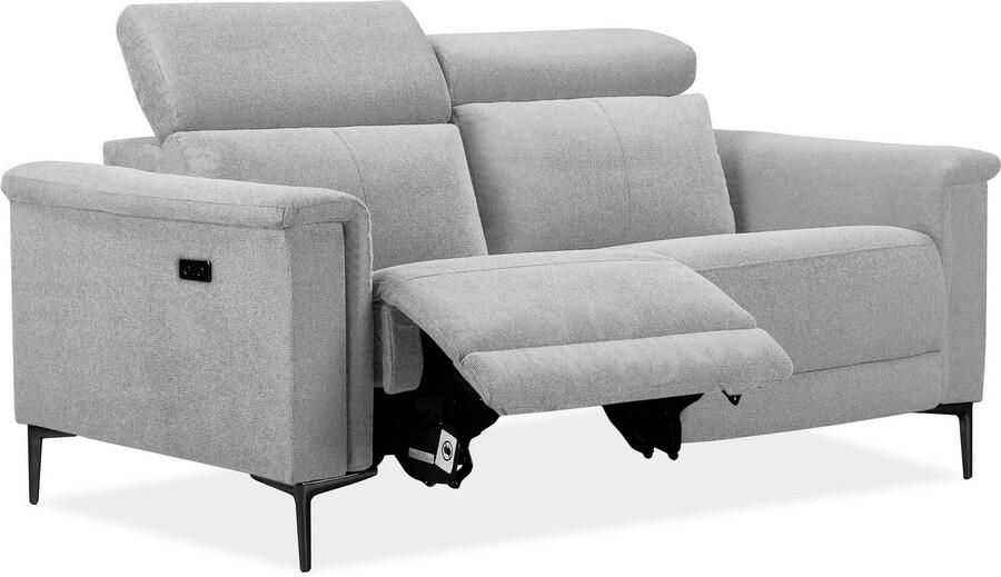 Home affaire 2-zitsbank Lund handmatige of elektrische relaxfunctie en usb-a - Foto 4