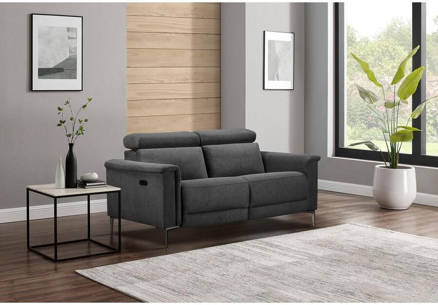 Home affaire 2-zitsbank Lund handmatige od. elektrische relaxfunctie en usb-c - Foto 3