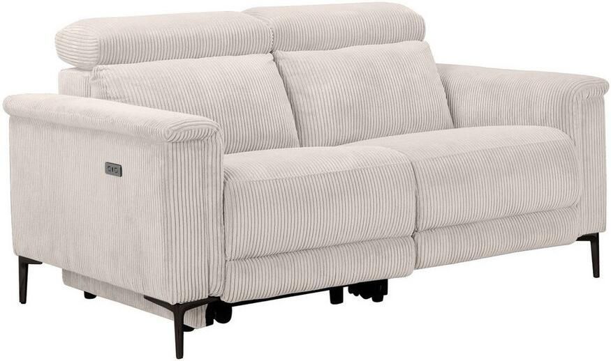 Home affaire 2-zitsbank Lund in Cord met handmatige of elektrische Ontspanfunctie USB-A hoofdsteunverstelling breedte 160 cm - Foto 7
