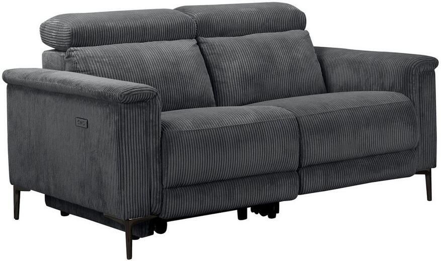 Home affaire 2-zitsbank Lund in Cord met handmatige of elektrische Ontspanfunctie USB-A hoofdsteunverstelling breedte 160 cm - Foto 7