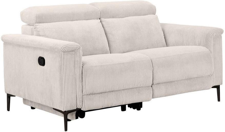 Home affaire 2-zitsbank Lund in Cord met handmatige of elektrische Ontspanfunctie USB-A hoofdsteunverstelling breedte 160 cm - Foto 7